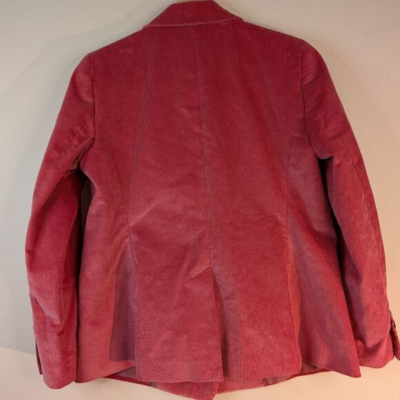 Soft Pink Cotton Corduroy Blazer Size 6 petite - Picture 9 of 12
